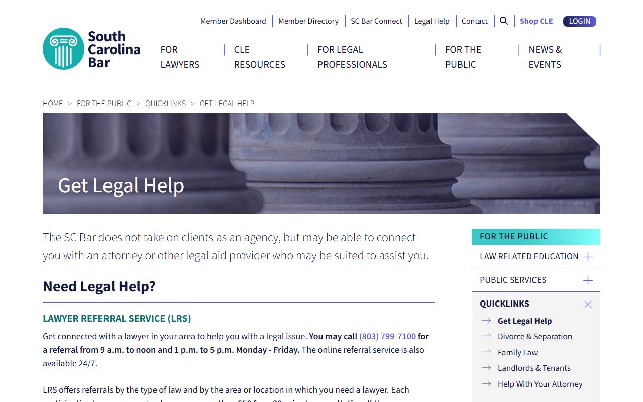 Lexington County Clerk of Court SC Bar find a lawyer resource