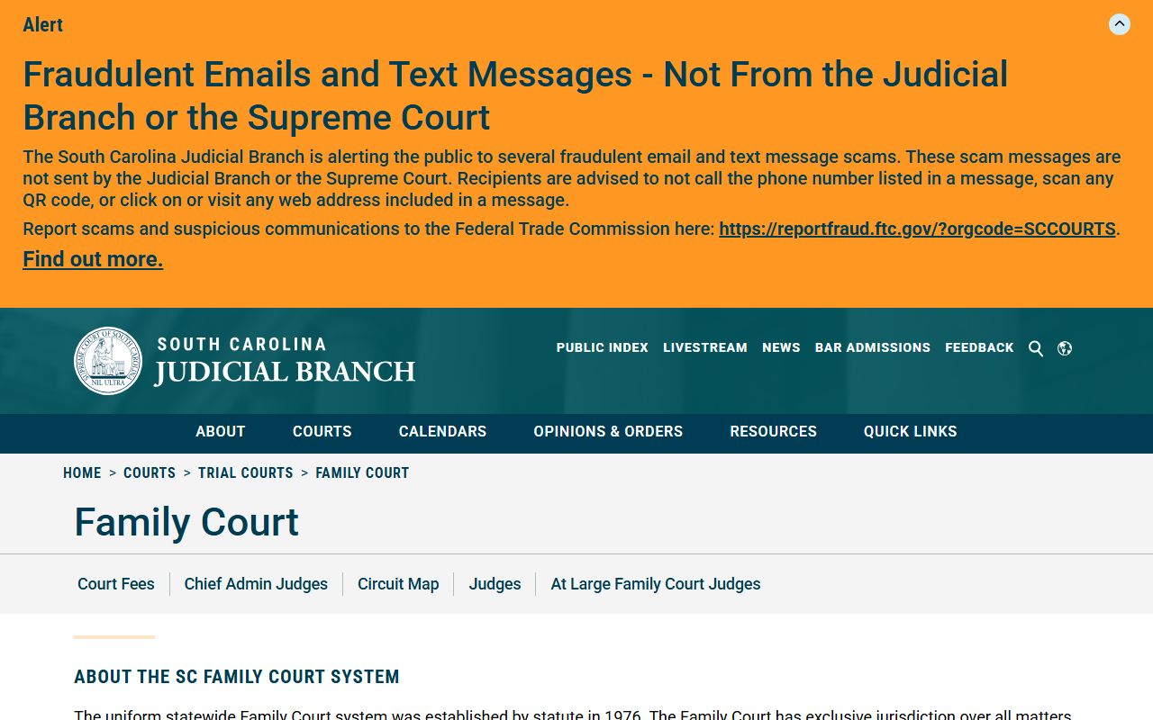 Lexington County court records South Carolina Family Court overview