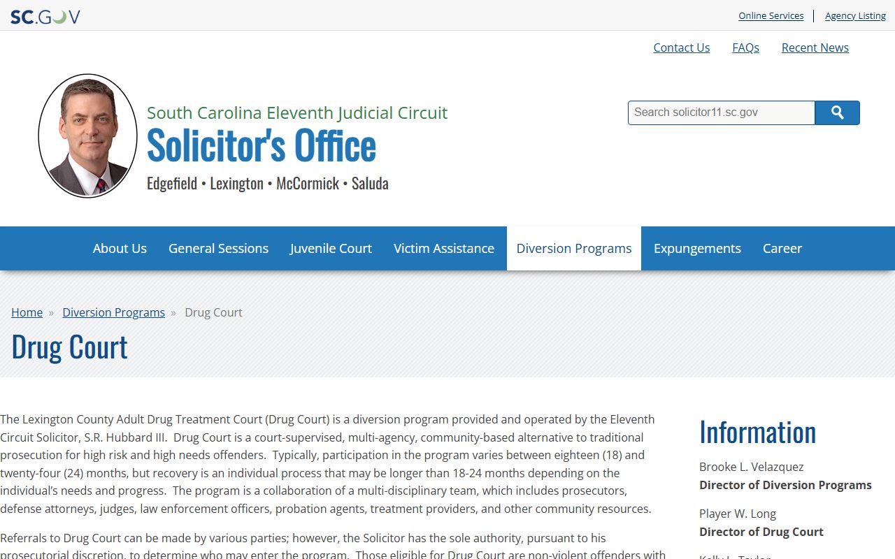 Lexington County Circuit Court Adult Drug Treatment Court
