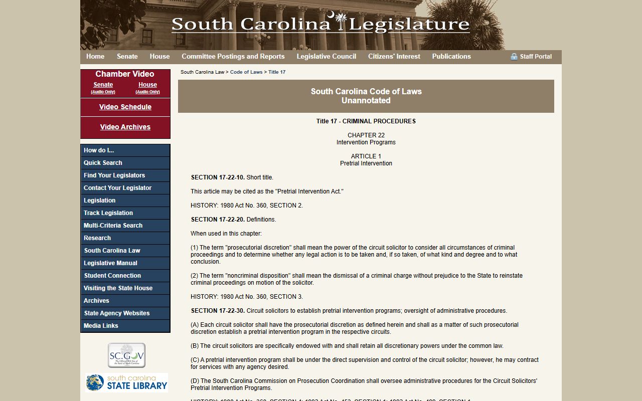 Lexington County Circuit Court South Carolina expungement statutes