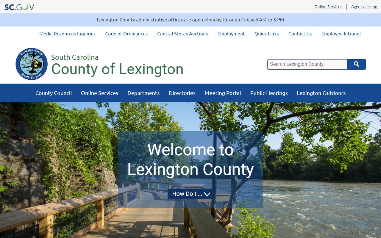 Lexington County court records county homepage