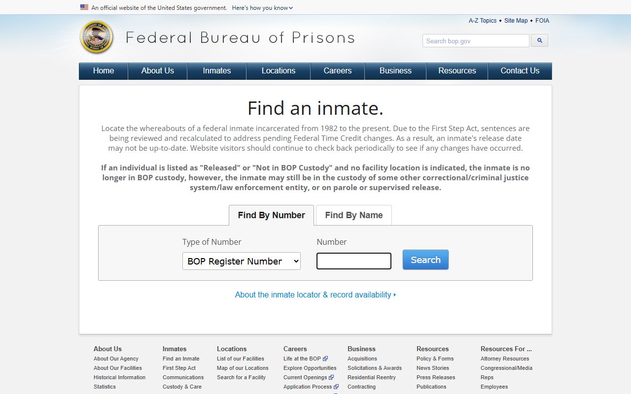 Lexington County inmate records BOP inmate locator
